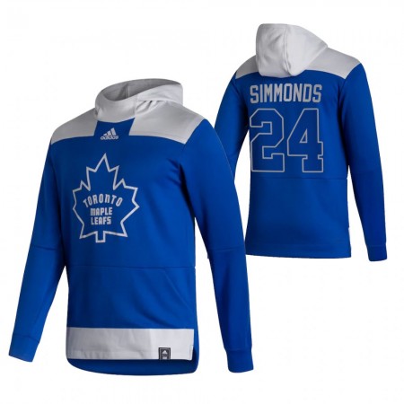 Herren Eishockey Toronto Maple Leafs Wayne Simmonds 24 2020-21 Reverse Retro Pullover Hooded Sweatshirt